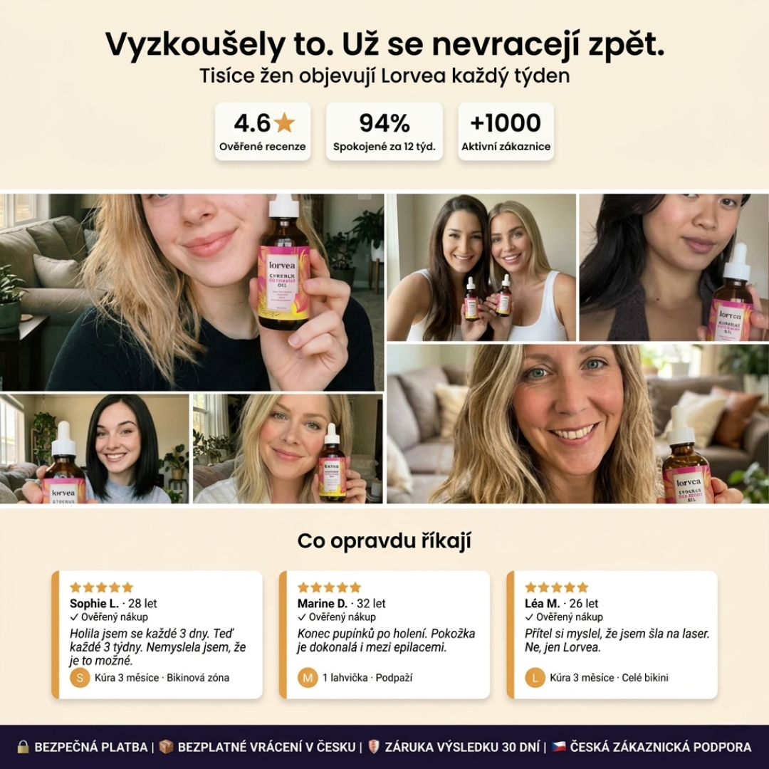 Přírodní sérum proti zarůstání chloupků